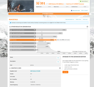 RX 6800 16GB Tarjeta Gráfica