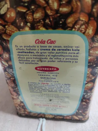 Lata antigua Cola Cao