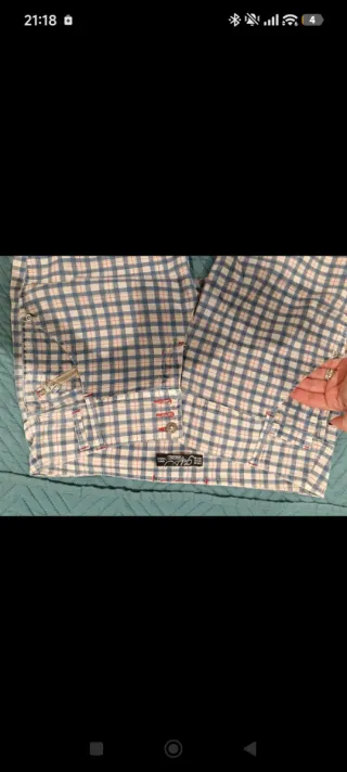 Pantalones de cuadros mujer