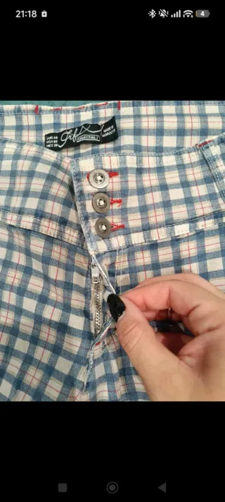 Pantalones de cuadros mujer