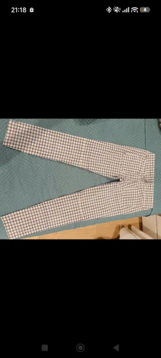 Pantalones de cuadros mujer