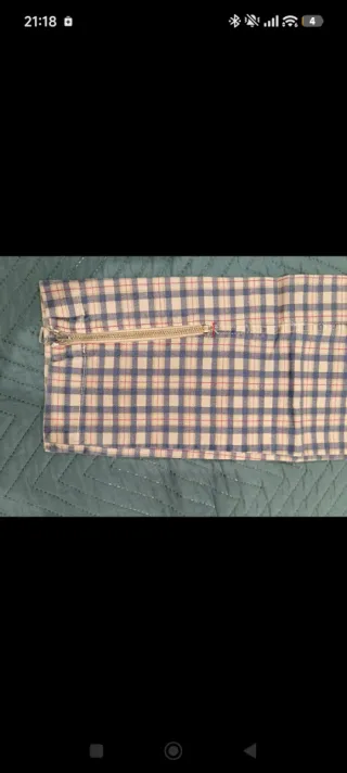 Pantalones de cuadros mujer