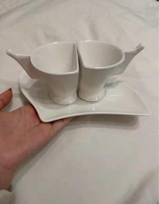 Tazzine Evviva in porcellana