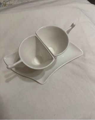 Tazzine Evviva in porcellana