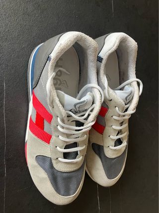 Zapatillas Hogan Beige y Rojo Hombre