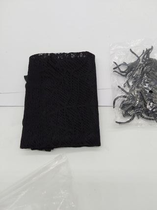 Decoraciones de Mesa de Halloween: Camino de Mesa, telarañas y Juego de decoración de araña de 12 Piezas, Fiesta de telaraña, Ci