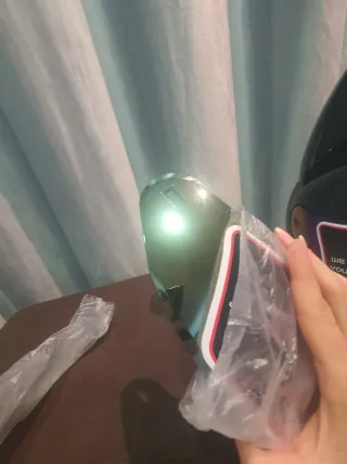 Casco Moto Negro con Orejas Gatito