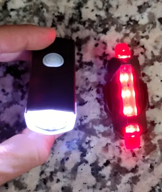Juego luces LED Bici USB Recargables