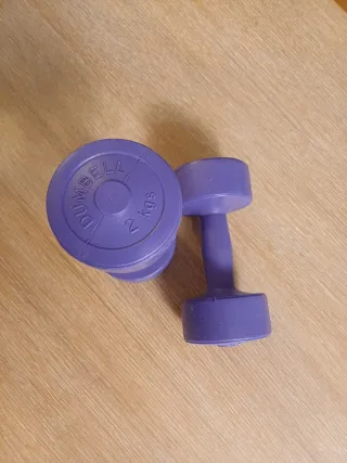 Juego de 2 pesas moradas 2 kg