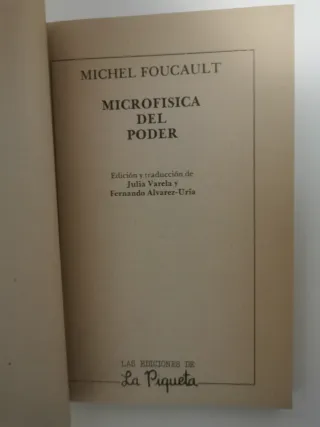 Microfísica del Poder