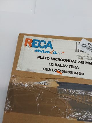 Recamania Plato para microondas diametro Ø 245mm Universal