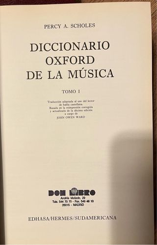 Diccionario Oxford de la Música