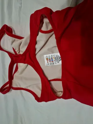 Costume da bagno Adidas Rosso