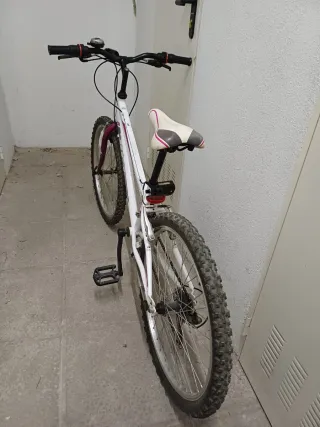 Bicicleta Morada+Bicicleta Blanca Niñas 6-12 años