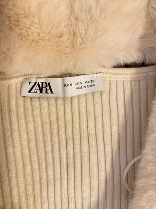 Cárdigan Coquette Blanco con Pelo