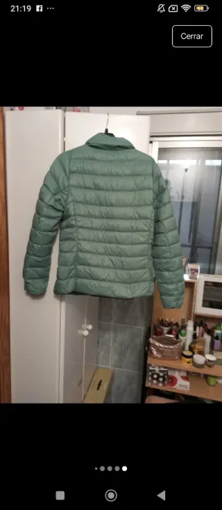 Abrigo acolchado verde