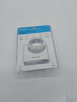 Garza - Detector de movimiento por infrarrojos orientable para interior y exterior, Protección IP44, Tiempo y luminosidad regula