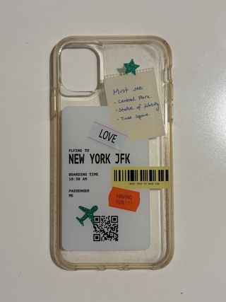 Custodia iPhone XR con design da viaggio