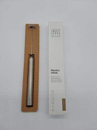 Matcha & CO Batidor espumador eléctrico de Mano. Espumador de Leche, café o té. Funciona con Dos Pilas AAA