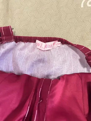 Mono largo rayas fucsia y plata