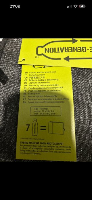 Smemoranda Borsa Porta PC Grigia