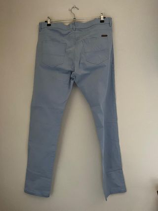 Pantalón Chino Roberto Grassi Talla 48 Azul Claro