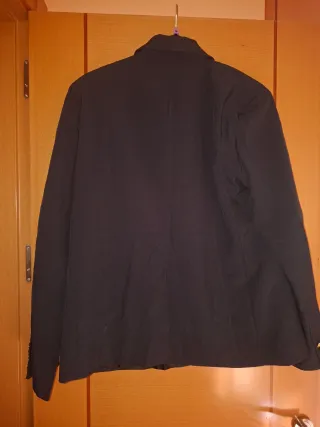 Blazer azul doble botonadura Tu