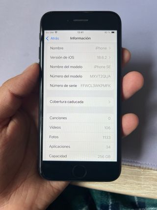 iPhone SE 2ª Gen 256GB Nero