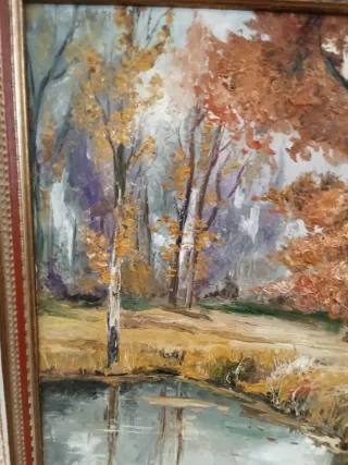 Cuadro antiguo paisaje