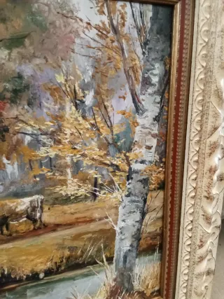 Cuadro antiguo paisaje