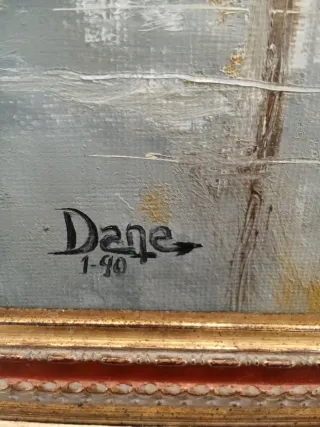 Cuadro antiguo paisaje