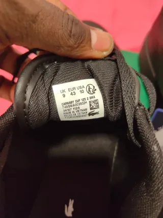 Zapatillas Lacoste Carnaby Cup 125 Negras