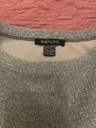 Vestido Esmara plateado y dorado