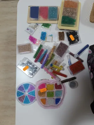 Lote Cuentas y Abalorios Multicolor