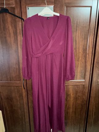 Vestido morado talla L