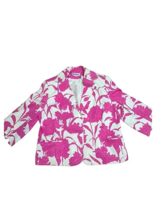 Chaqueta El Corte Inglés Flores Rosa Blanca