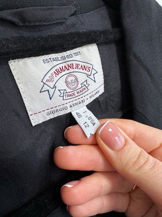 Blazer Giorgio Armani Vintage Nero