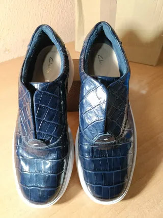 Zapatillas Clarks Cush on Plus Azul