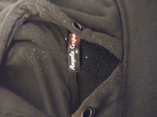 Felpa Angela Carpa con cappuccio nera