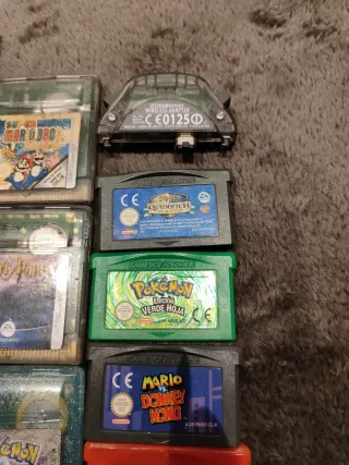 Cartuchos Game Boy: Tetris, Mario, Pokémon