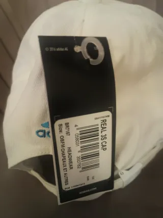 Gorra Real Madrid Adidas Blanca Nueva