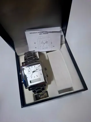 Orologio Luxury Cronometro Unisex Argento