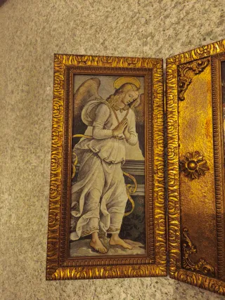 Tríptico religioso renacentista