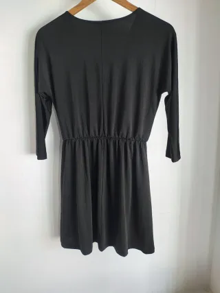 Vestido Vila negro cruzado talla S