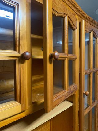 Mueble Provenzal. Alacena 3 puertas en pino macizo