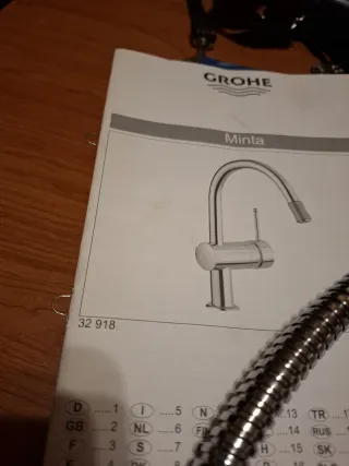 Flexo Grifo Cocina Grohe Metal