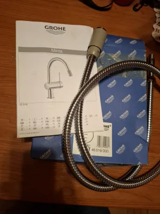 Flexo Grifo Cocina Grohe Metal