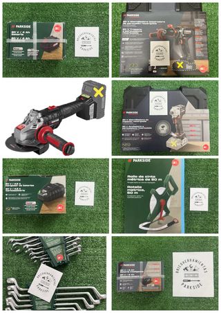 Lote Herramientas Parkside 20V