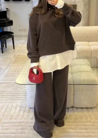 Conjunto marrón chocolate