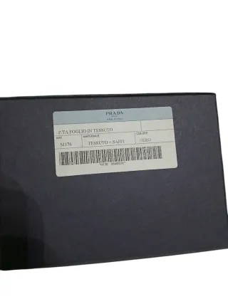 Portafoglio Prada nero originale con scatola